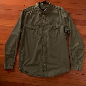Army Green Button Down Shirt